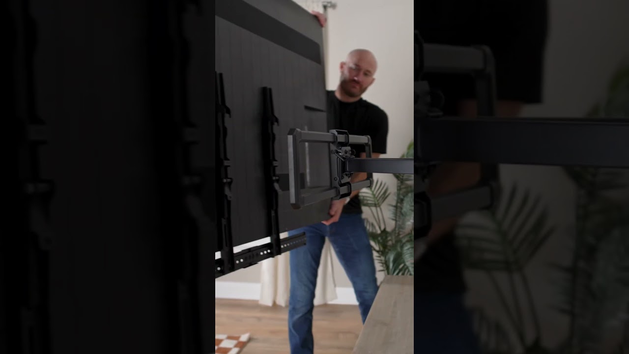 How to mount the Samsung Q990D soundbar to a LARGE TV!