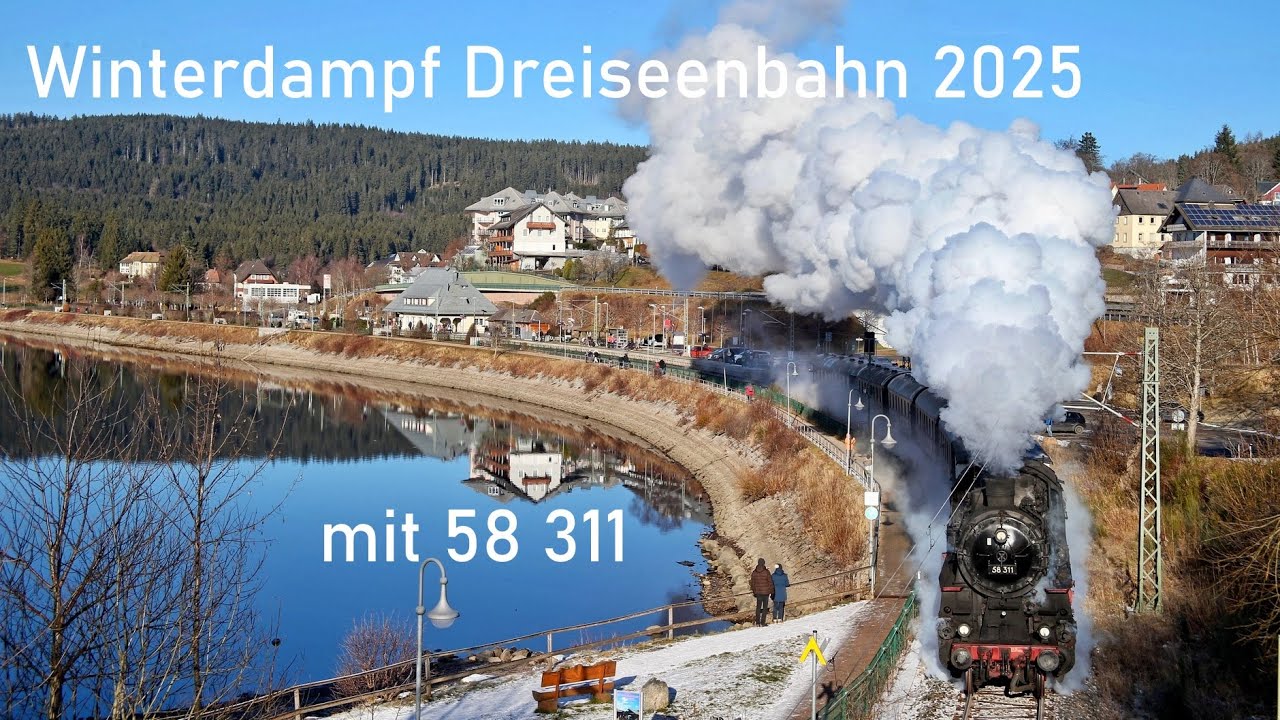 Winterdampf 2025 auf der Dreiseenbahn mit 58 311