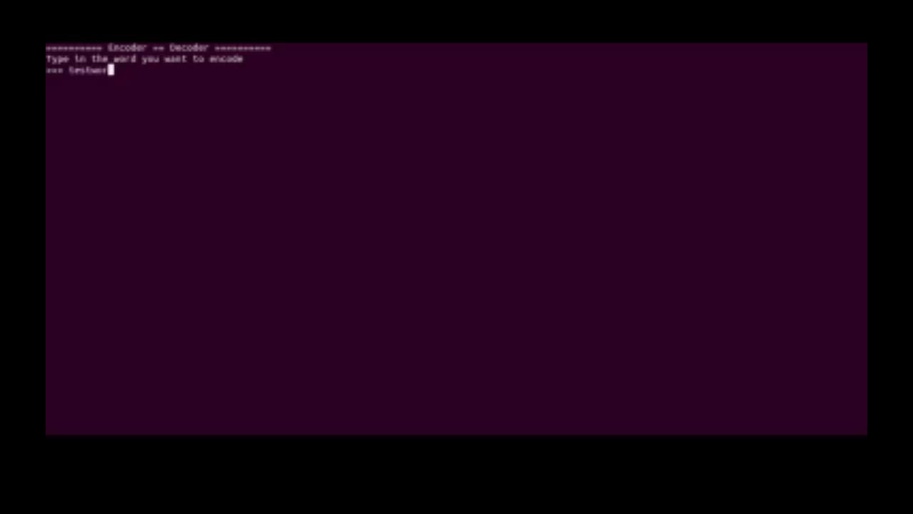 Encoder and Decoder made in Python! - YouTube