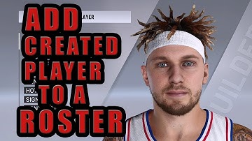 How to add created player to a roster and edit created player using NBA 2K21 tools | NBA 2K21