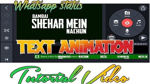 Live🔴:Text Animation full tutorial|text animation|Kinmaster| whatsapp status|kinemaster tutorial