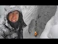 Survival Camping In 12 Ft 4 M Of Snow During A Blizzard