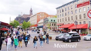 MONTREAL Streets Walking in Downtown Old Montréal vlog Canada travel 4K