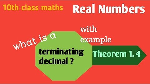 Real Numbers//10th class maths//Terminating decimal//SP Math Solutions