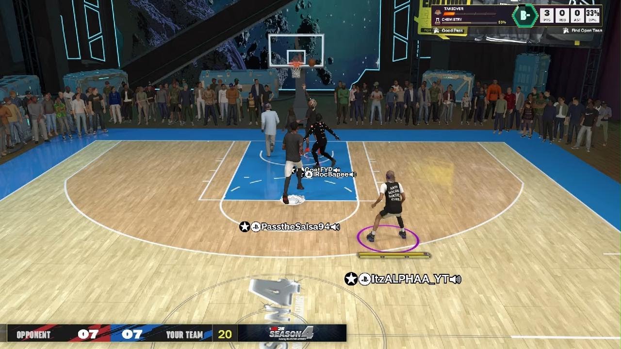 In random 3 on my 6’3.. Walked him down for game iso 20-18 NBA 2K25_20250114