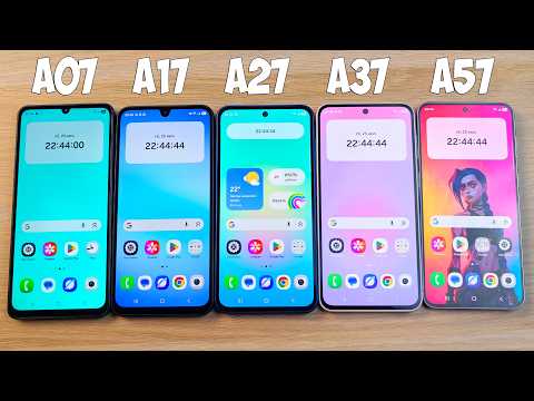 SAMSUNG GALAXY A07, A17, A27, A37, A57 - СРАВНИЛ ВСЮ А-СЕРИЮ!
