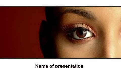 Make-Up PowerPoint Template by PoweredTemplate.com