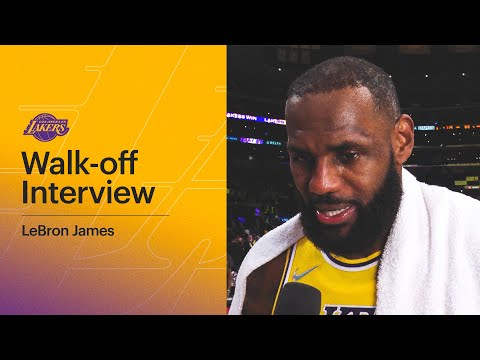 Lakers Postgame Walk-off: LeBron James (11/2/21)