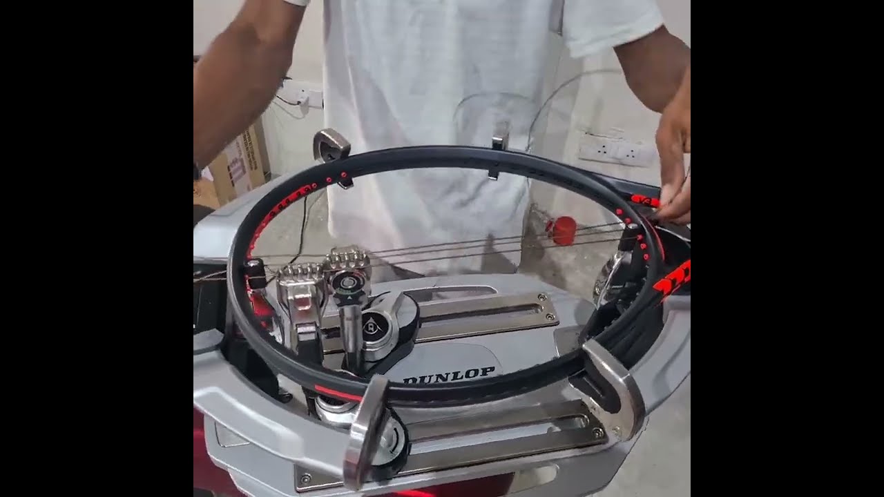 How to put string a professional tennis racket