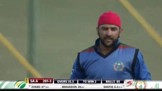 South Africa 'A' vs Afghanistan 'A', Live from Assupol Tuks Oval.