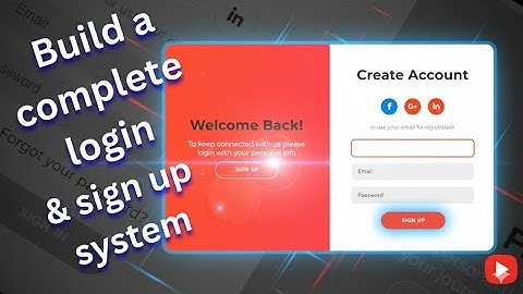 How to Create Animated Login & Sign-Up Form Using HTML & CSS | Modern UI Tutorial