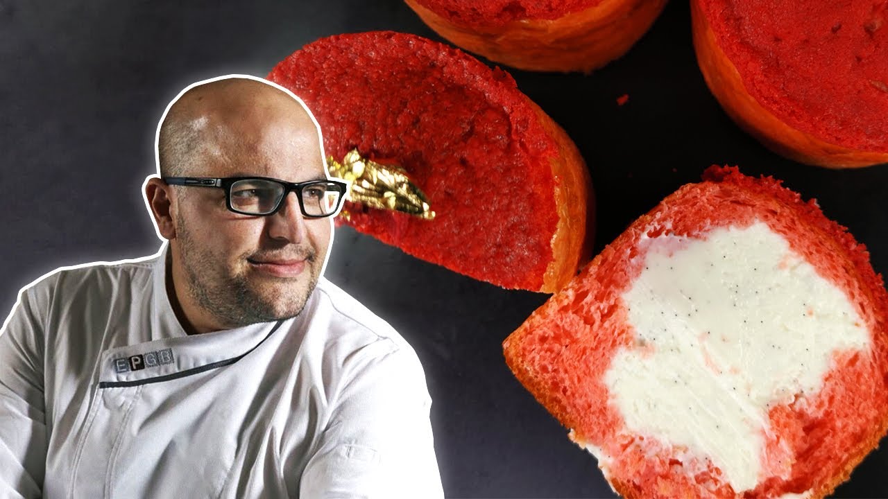 Red Velvet Brioche with Cream Cheese Filling by Antonio Bachour