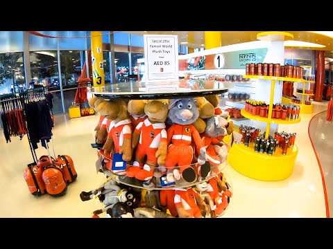 Ferrari World Store / Феррари парк магазин сувениров — продукция и цены 2019, 4K