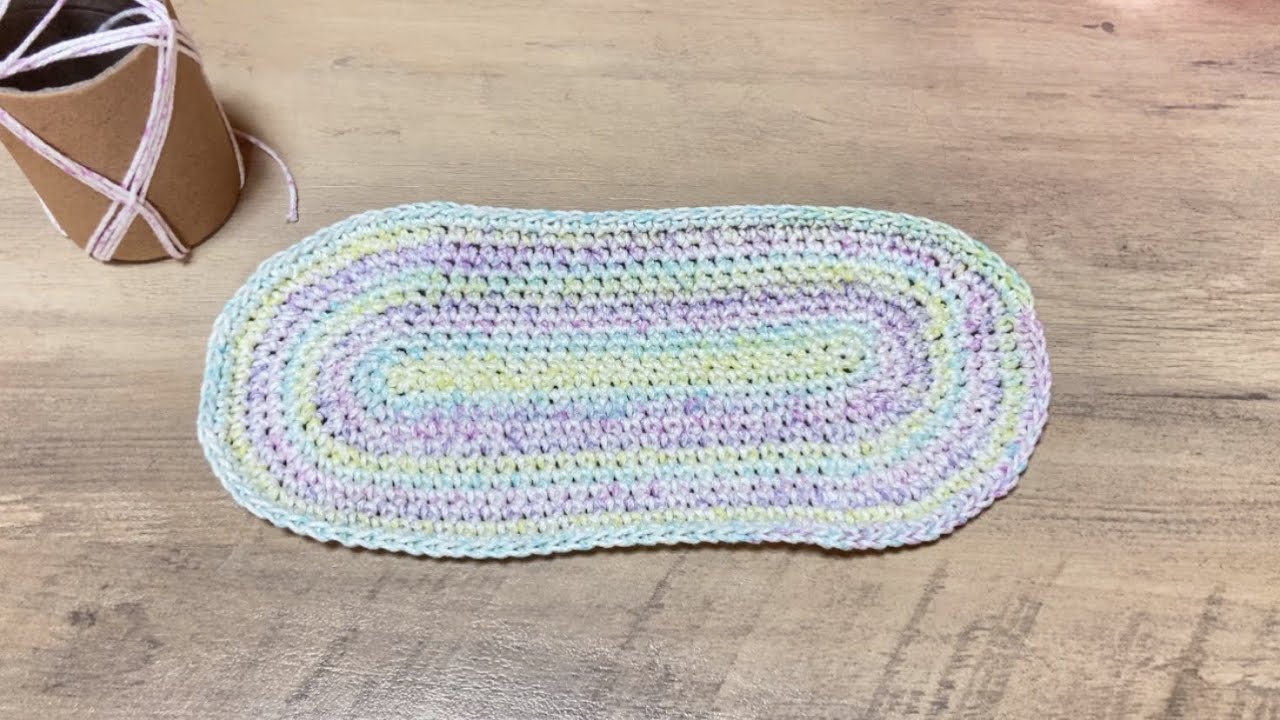 かぎ針編み】楕円形の11段目までの編み方【RINAMARU Crochet】 - YouTube