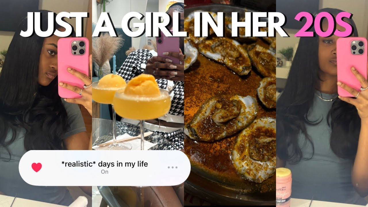 Vlog: Just a girl in her 20s 🎀 doing a quickweave, lunch and dinner dates, shopping 