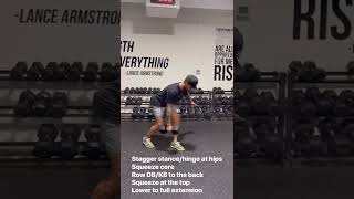 SPLIT STANCE DUMBBELL ROW