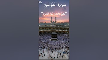 تلاوة خاشعة سورة المؤمنون بصوت ياسر الدوسري تريح القلب وتملأ النفس سكينة وإيمانا شارك واحتسب الأجر