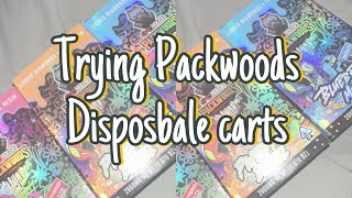 TRYING PACKWOODS DISPOSABLE CARTS | #SMOKEWITHT