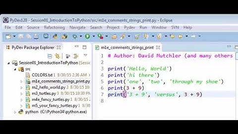 CSSE120 - 01 Intro to Python - 03 m1e comments strings print