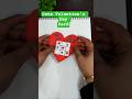 DIY Valentine Card 💌 | Easy & Beautiful Valentine's Day Card❤️ #shorts #valentinesday #heart #card