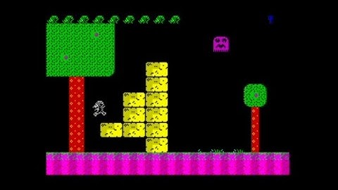 Yet Another Krappy Platformer 16k (2021) Walkthrough + Review, ZX Spectrum