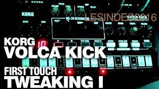 KORG VOLCA KICK // First Touch // Tweaking the Parameters // No Talking