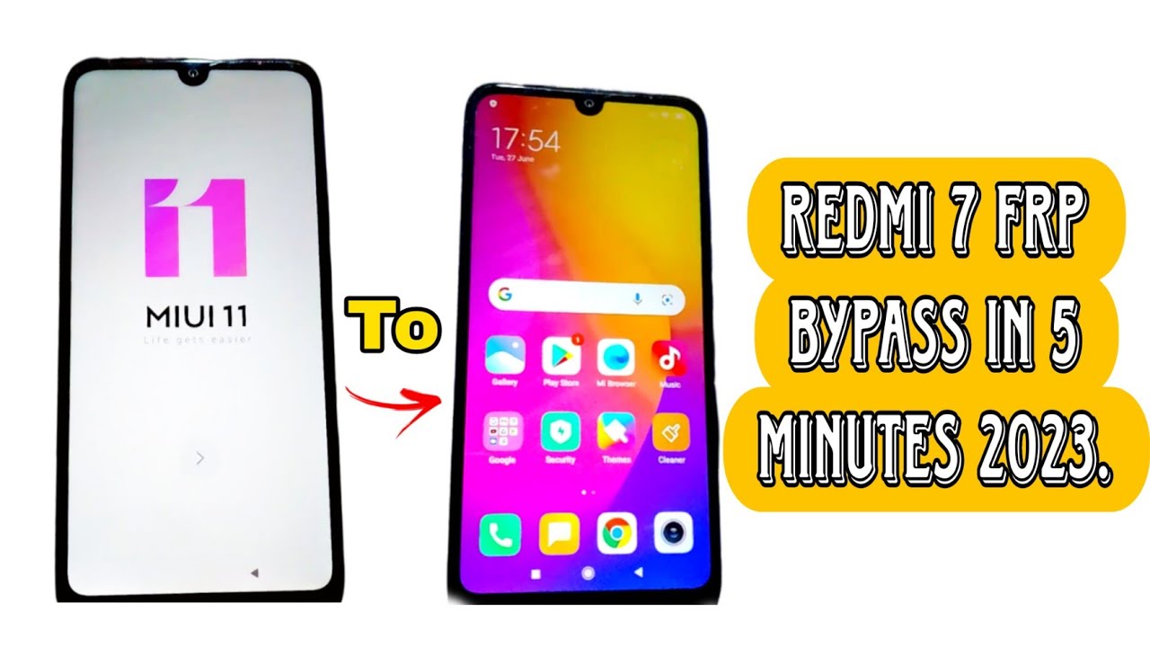 Redmi 7 FRP BYPASS without PC New process 2023. Unlock Redmi phone