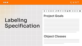 Lecture 11. Data Labeling Specification