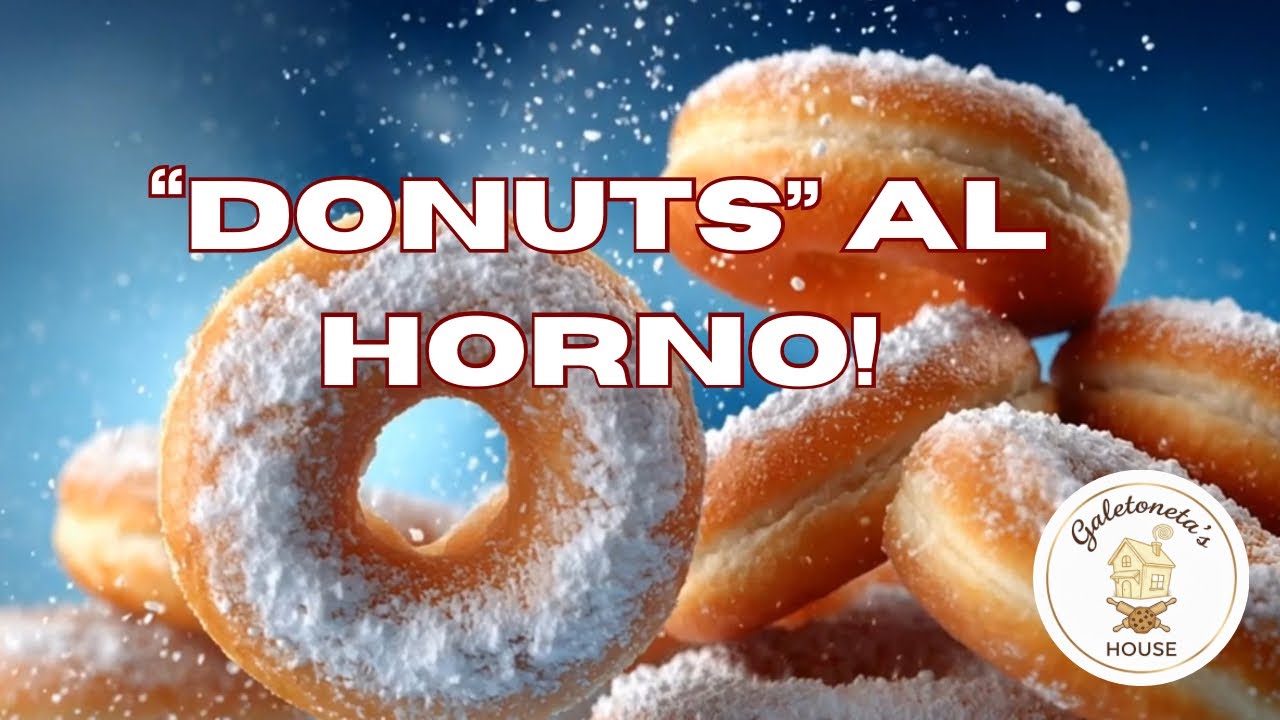 Los mejores donuts al horno con pocos ingredientes | los más tiernos y esponjosos con glaseado! 