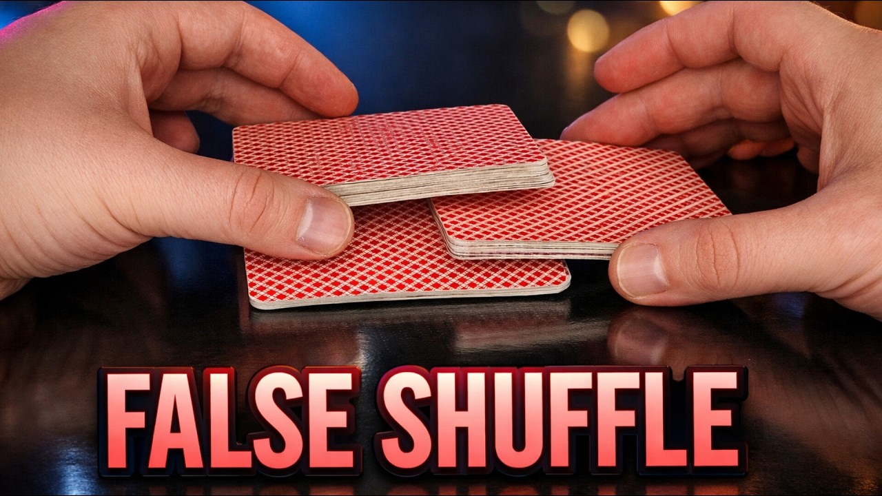 Learn the FALSE SHUFFLE (Cards Stay in Order) - YouTube