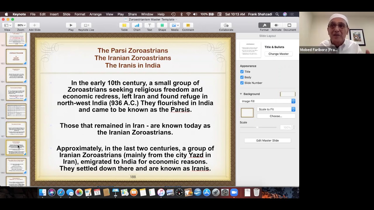 Zoroastrian 201 -Session 1 by Mobed Fariborz Shahzadi
