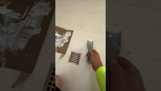 I-TILE Epoxy color match on stone shower pan