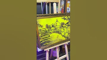 Tranh cát biểu diễn đóng khung đấu giá gần 2 tỉ thiện nguyện chùa Bửu Long - Nguyễn Tiến #shorts