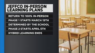 Jeffco Public Schools Announces Plan For Phased Return To 100% In-Person Learning