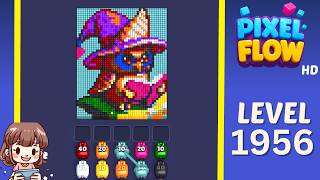 Pixel Flow Level 1956 Solution Walkthrough