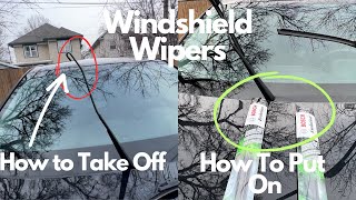How To Take Off & Install New Windshield Wipers (Bosch Evolution)| Quick & Easy