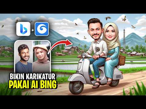 Cara Membuat Gambar Karikatur (Wajah Sendiri) dengan AI Bing - Tutorial AI Bing #1