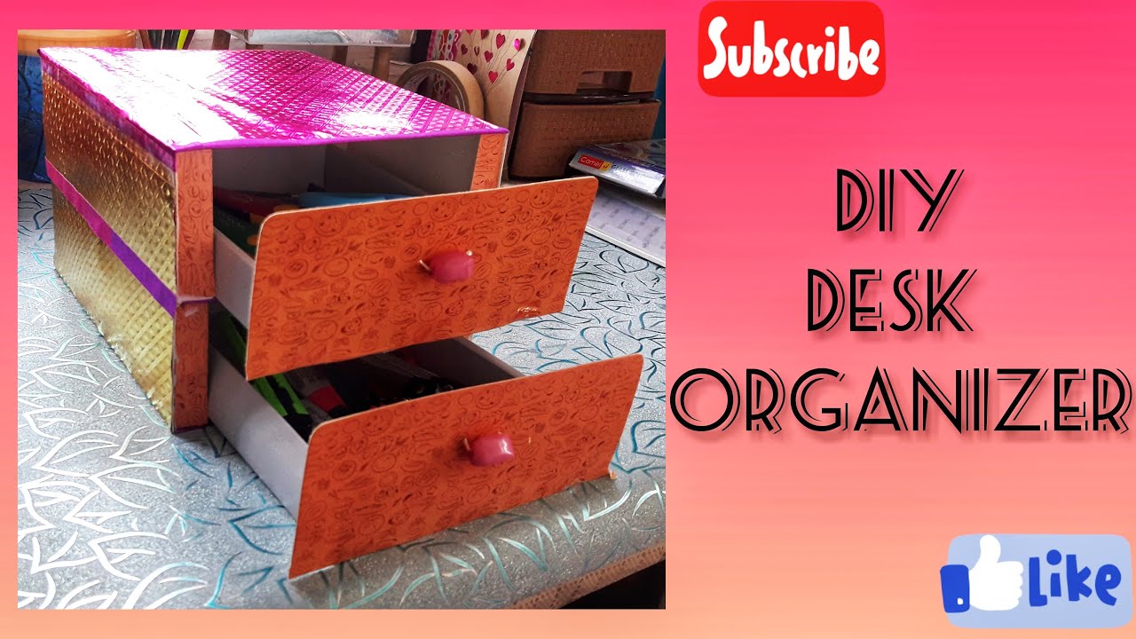 DIY Desk Organizer - YouTube
