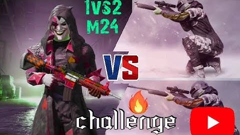 Random player challenge me 1vs2 M24 /sniper they call me noob ? joker vs 2random player