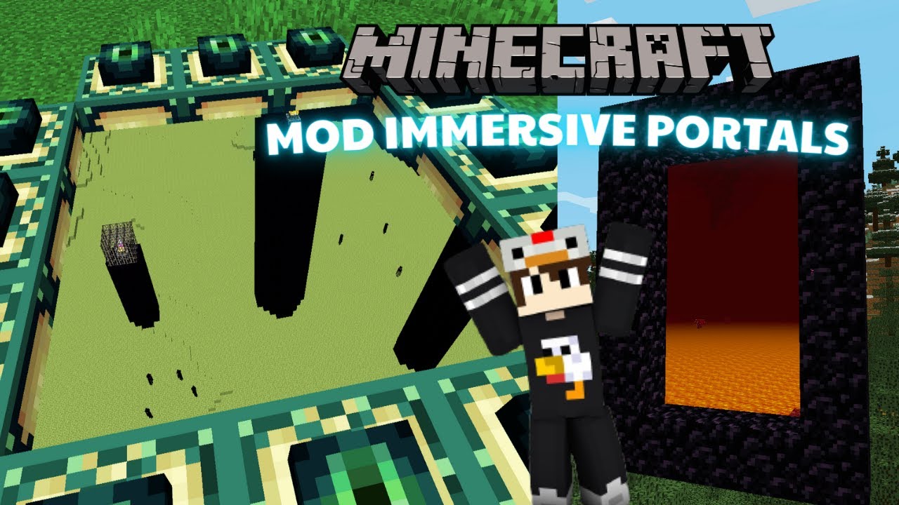 Cổng nhập vai trong Minecraft PC - Mod Immersive Portals - YouTube