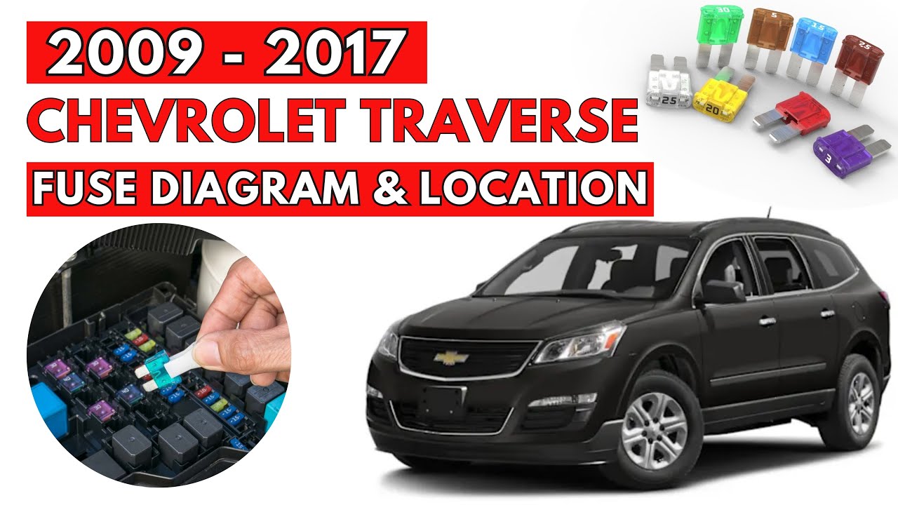 2010 chevy traverse cigarette lighter fuse Chevrolet Traverse (2009 to 2017) Fuse Box Diagrams & Location Guide