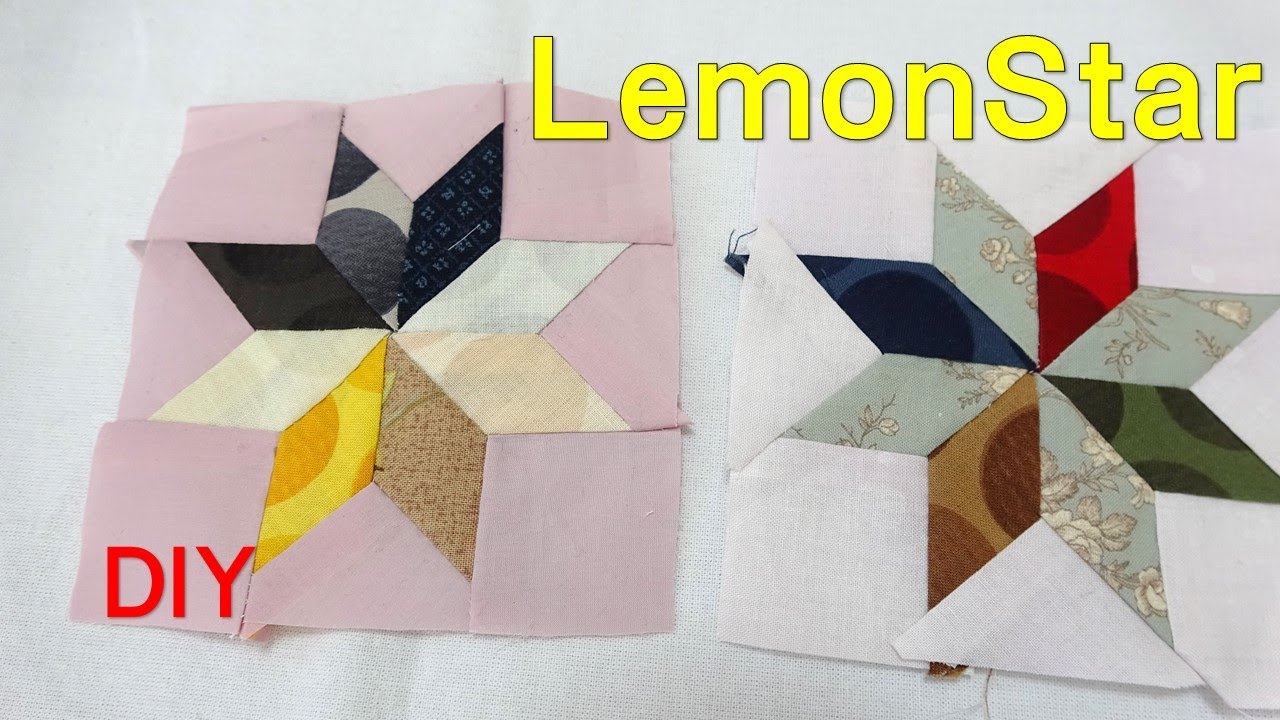 レモンスターキルト　パターンの作り方【ＤＩＹ】【パッチワーク】