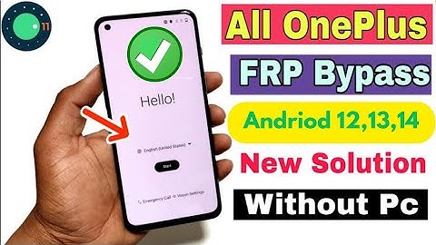 All OnePlus FRP Bypass Android 12 | New Trick | All OnePlus FRP/Google Account Unlock | Without Pc |