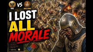 I LOST ALL MORALE⦠(HRE vs Malians) | AOE4 Ranked