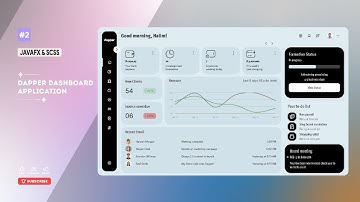 JavaFX Dapper Dashboard Part 2 | JavaFX Design Cards | SCSS UI Design