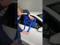 Man shows how to open car window with easy steps  #Shorts