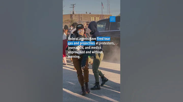 In the US, federal agents have been targeting protesters outside an immigration facility in Illinois