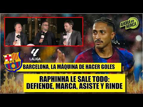 FESTIVAL DE GOLES: BARCELONA GOLEA al RACING, RAPHINHA imparable. Nada que reprochar | Ahora o Nunca