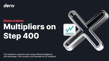 How to trade multipliers on Deriv: Step Index Demo for Beginners|Demo trainer Ep. 1(non-EU clients)