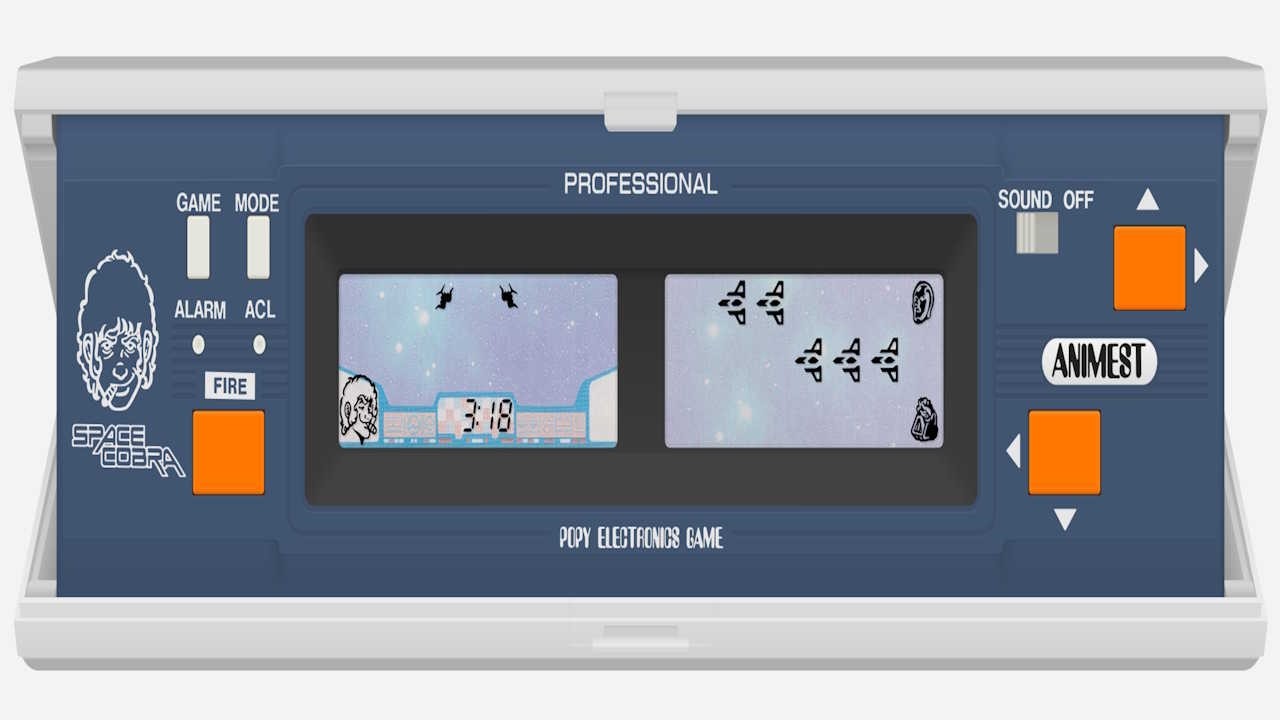 SPACE COBRA PROFESSIONAL LSI携帯ゲーム機 Space Cobra Professional, LCD game from 1982, by BrickEmuPy LCD